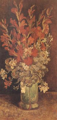 Vincent Van Gogh Vase with Gladioli and Carnations (nn04) Spain oil painting art